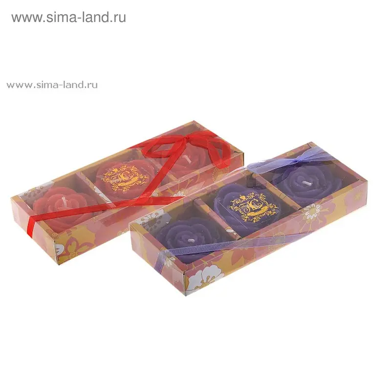 Свеча "Чайная роза", 2 цвета