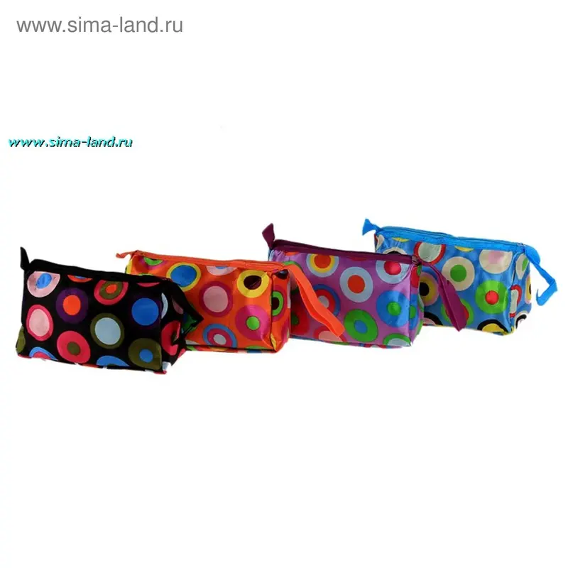 Косметичка атласная "Круги"