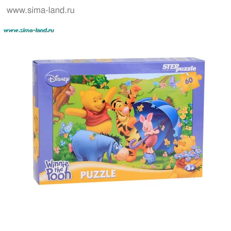 Пазлы Disney "Винни Пух", 60 элементов