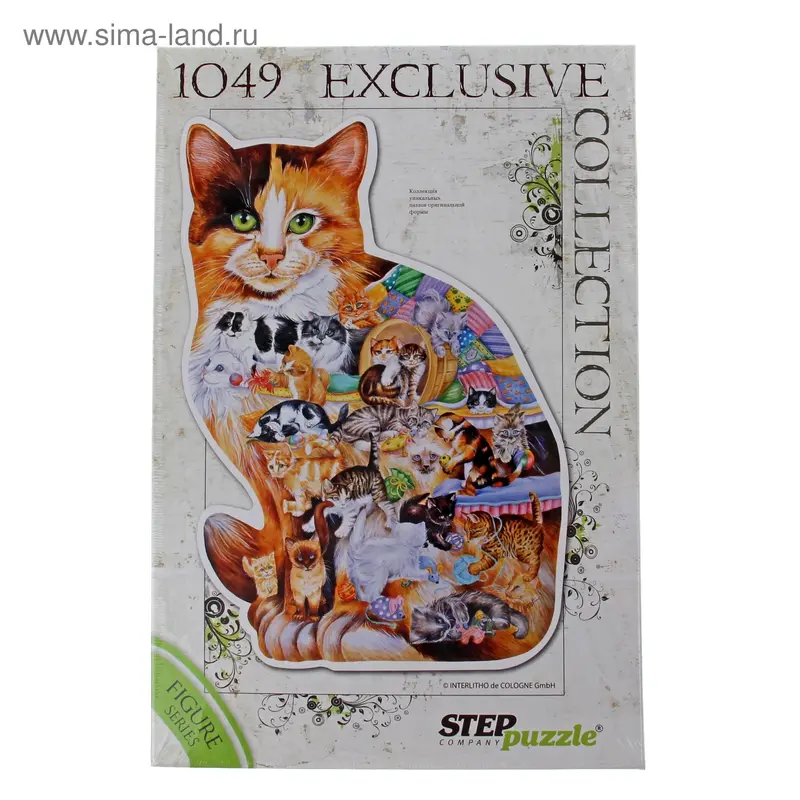 Пазлы фигурные "Кошка" Эксклюзив, 1049 элементов