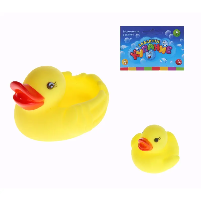 Набор резиновой игрушки "Уточки", 2 штуки