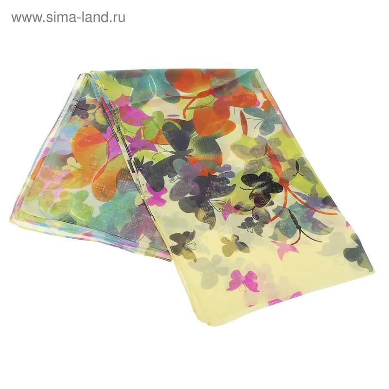 Шарф шифоновый Bona Ventura с рисунком 25