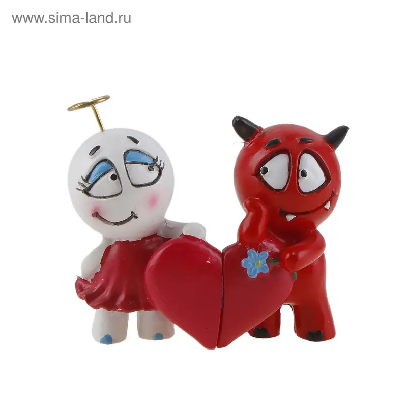 Парочка ангелочек и чертёнок "Это любовь"