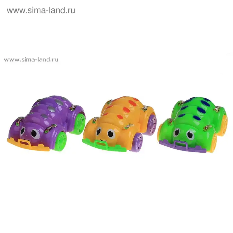 Игрушка заводная "Машинка-гусеница", 3 вида