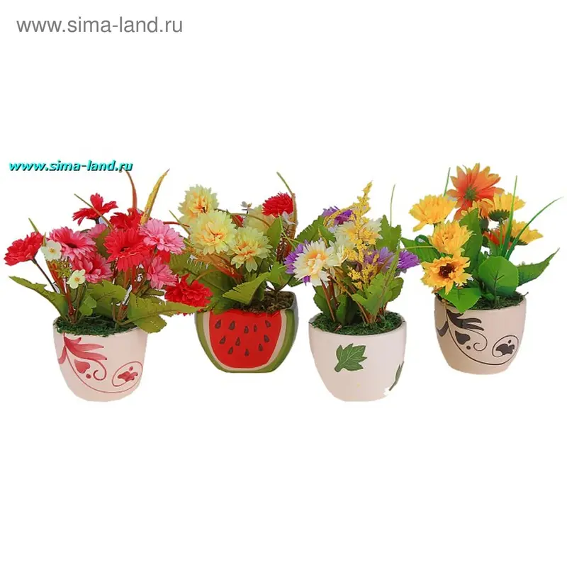 композиция герберы 18*9 см глянец