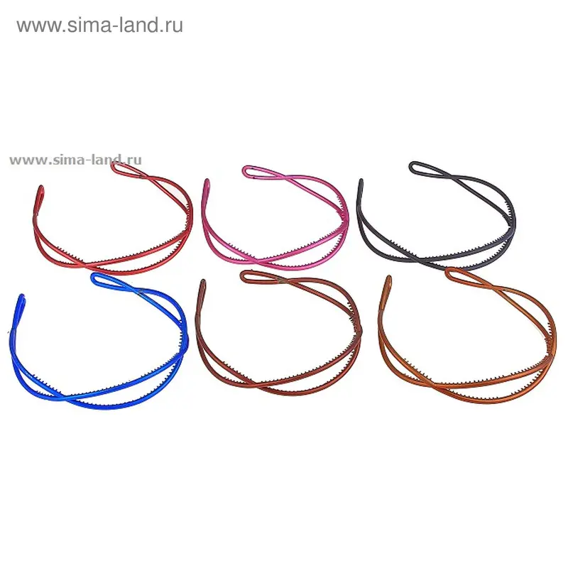 ободок для волос матовый гребешок "Коса"