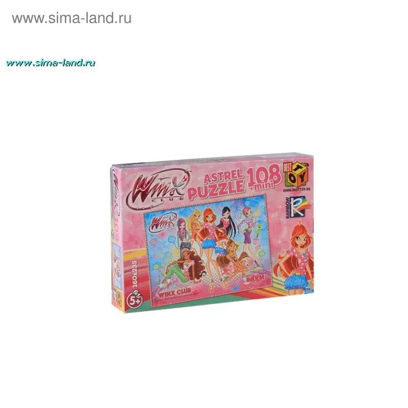 Пазл - мини Винкс "Флора, Стелла, Блум, Рокси", 108 элементов