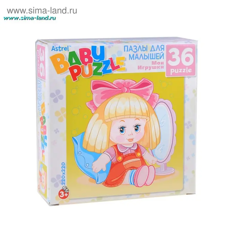 Пазл "Кукла", квадратный, 36 элементов