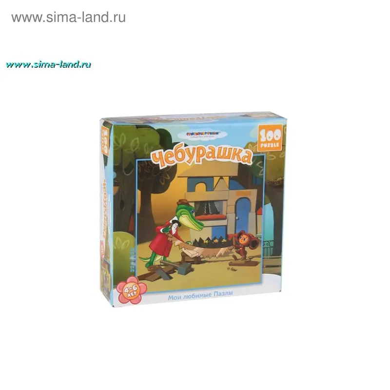 Пазл Союзмультфильм "Чебурашка", квадратный, 100 элементов
