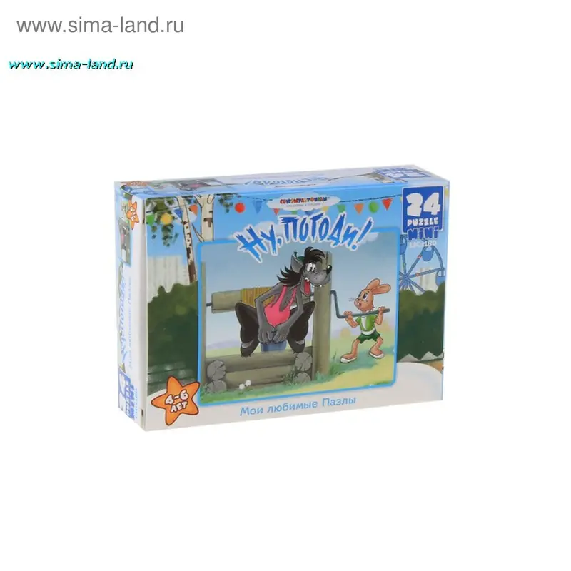 Пазл - мини Союзмультфильм "Ну, погоди", 24 элемента