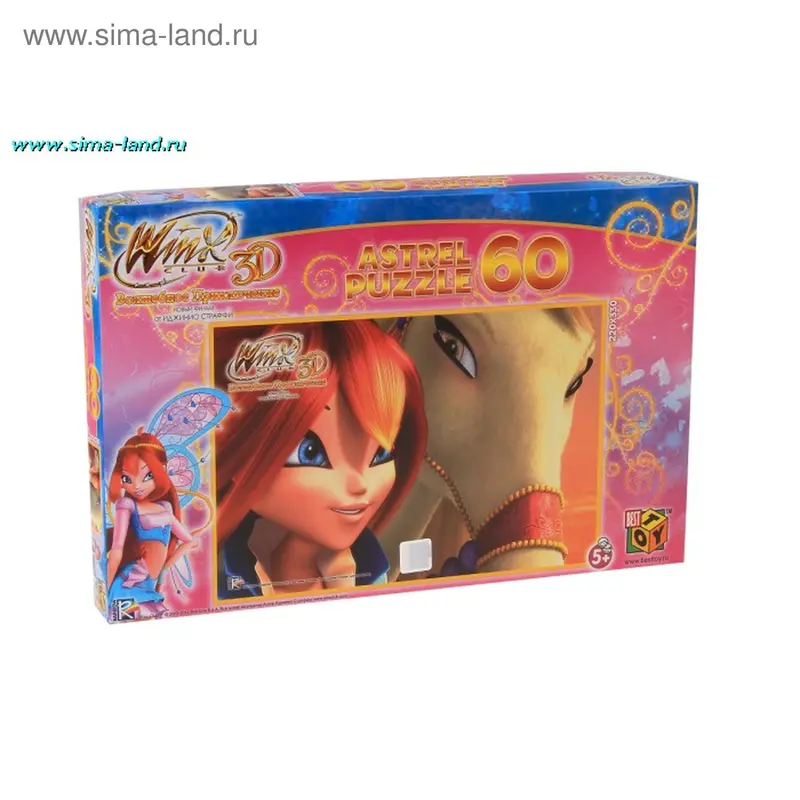 Пазл Винкс 3D "Блум с пегасом", 60 элементов