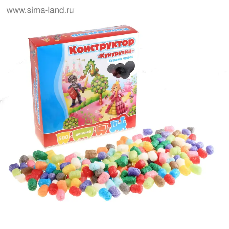 Конструктор-кукуруктор "Страна чудес", 500 деталей, 200гр