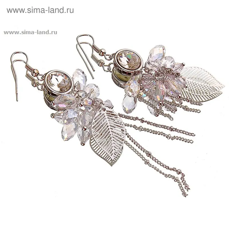 Серьги «Вдохновение» лист