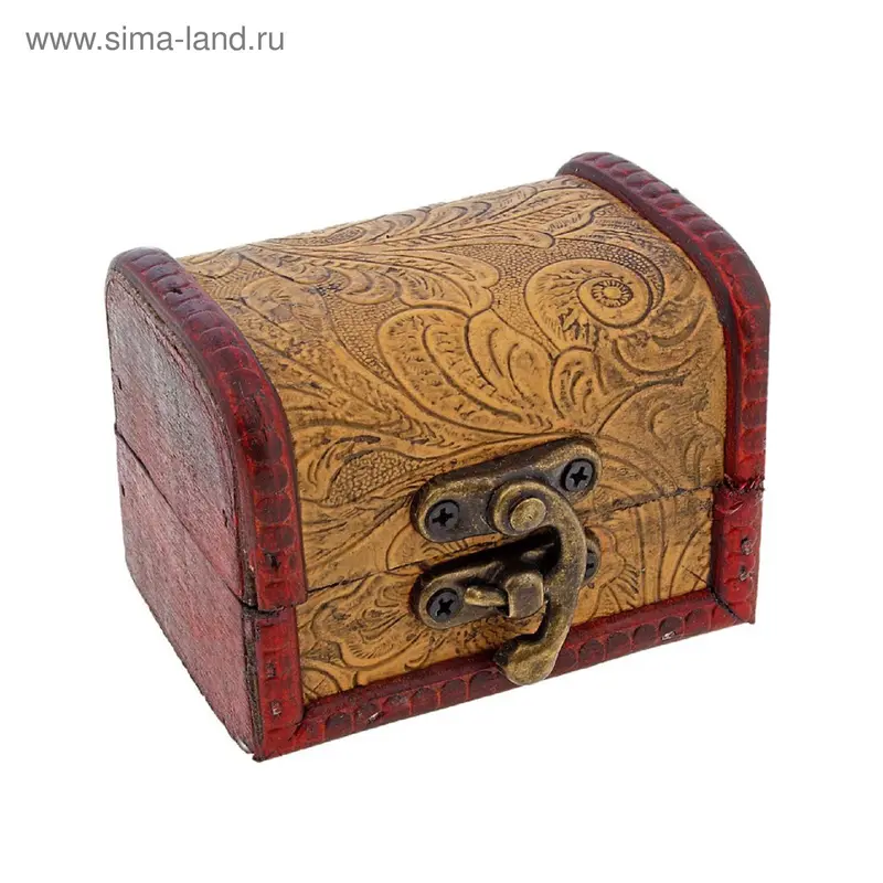 Шкатулка дерево "Ажурный рисунок" 6,5х8х6 см