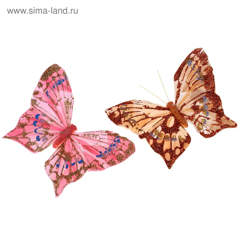 Магнит "Бабочка, перо Истра" 12 см