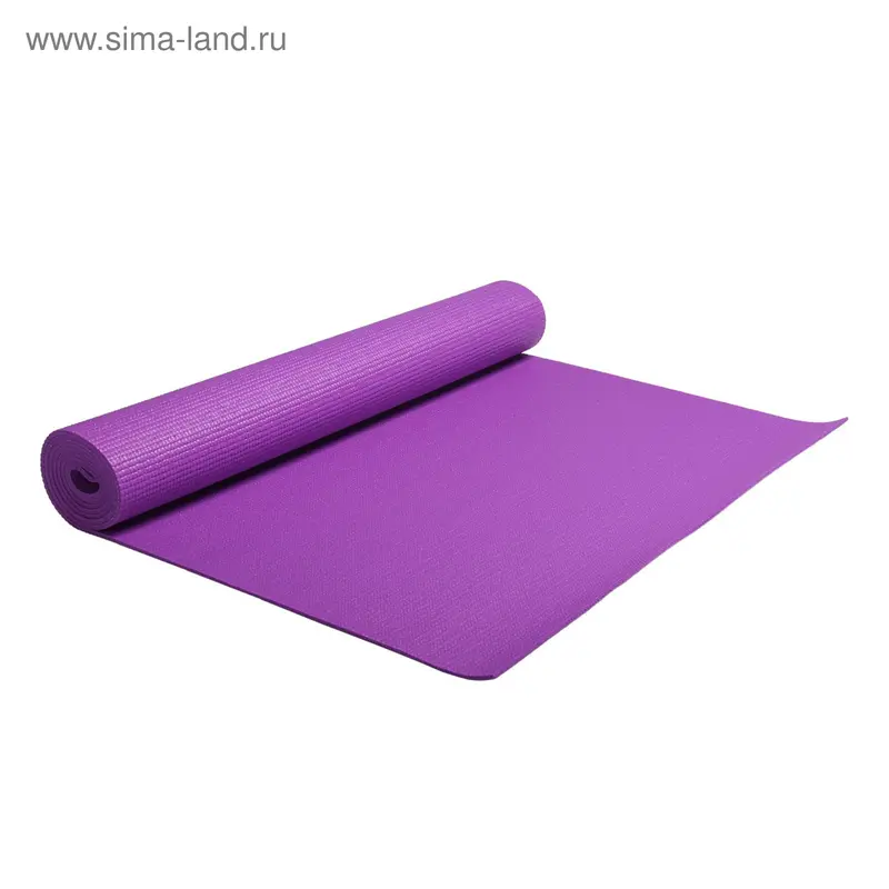 Коврик для йоги, толщина 4 мм, цвета МИКС