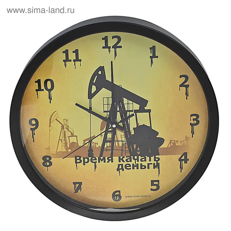 Часы настенные "Нефть"