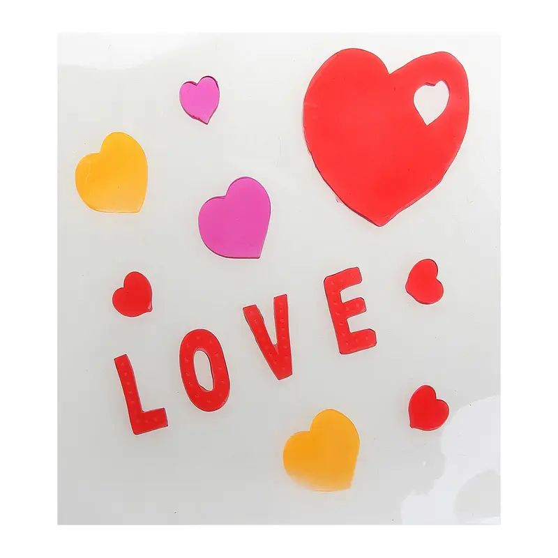 Наклейка "Сердце Love" 25х20 см