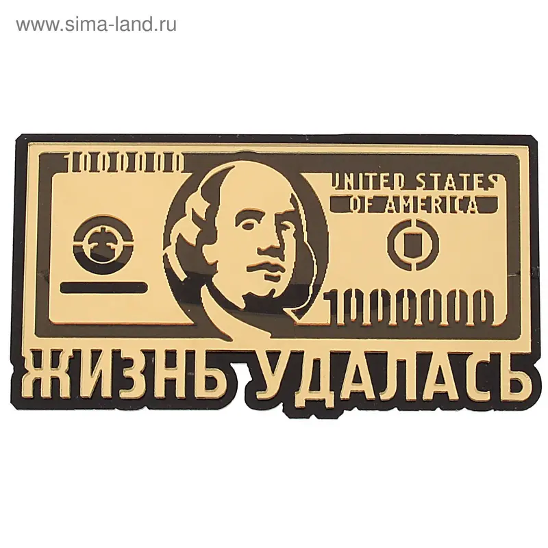 Магнит зеркальный "Жизнь удалась"