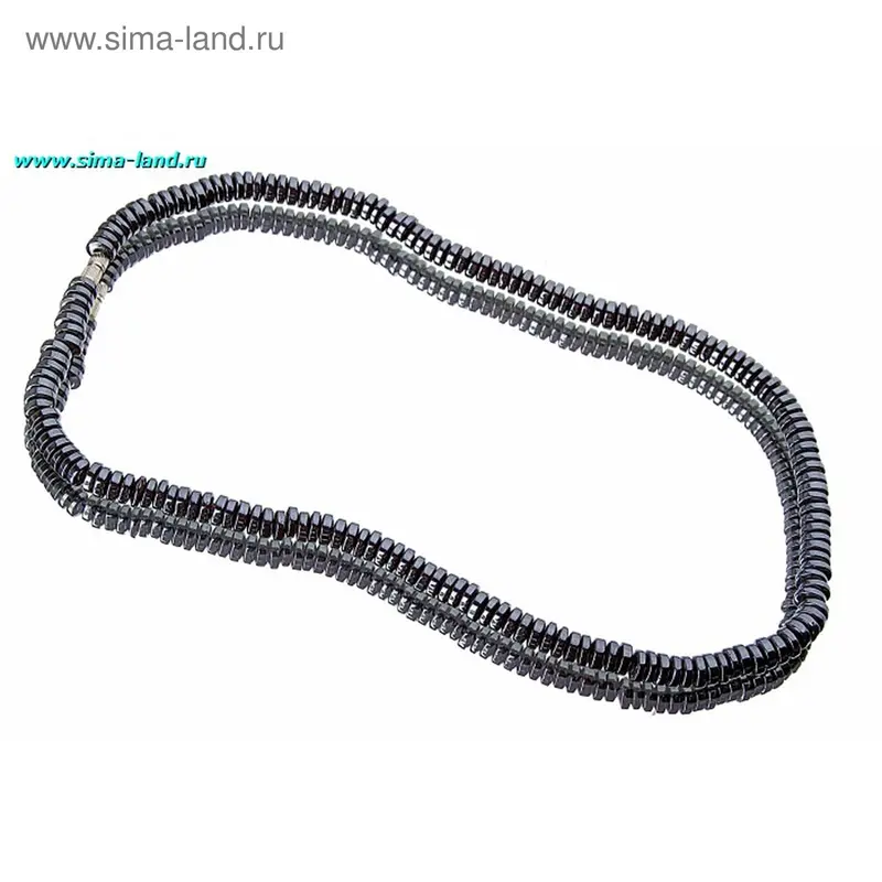 Бусы «Гематит» диск, 40см