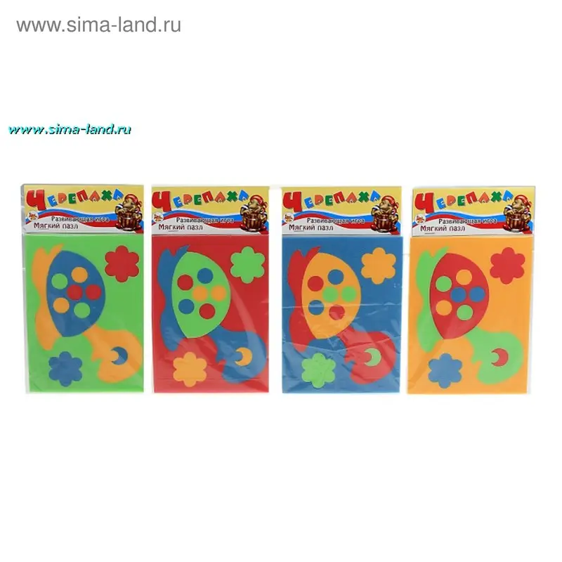 Пазлы мягкие «Черепаха», МИКС