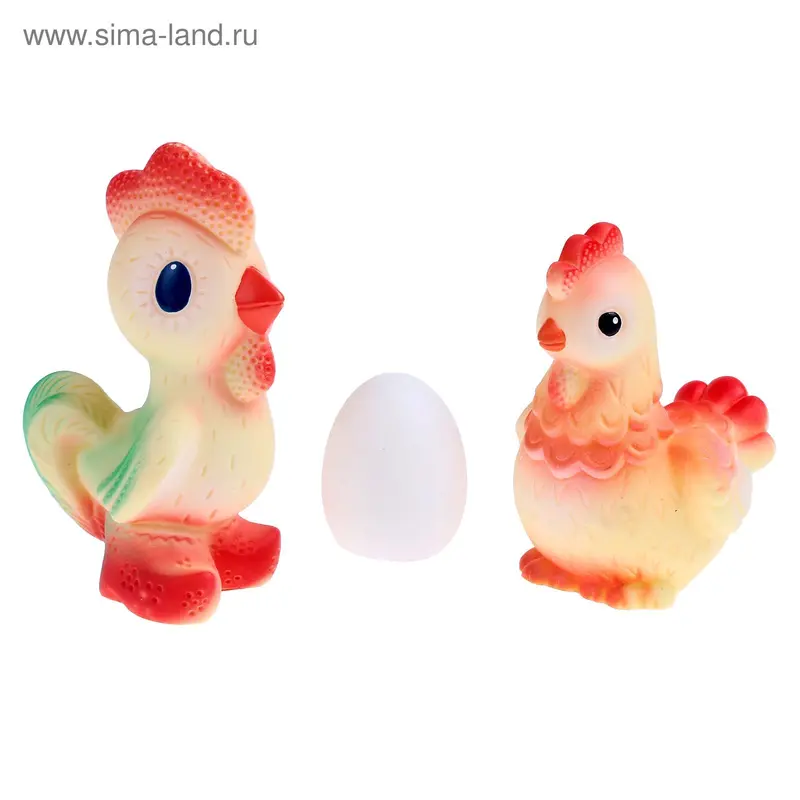 Резиновая игрушка набор "Курочка Ряба"
