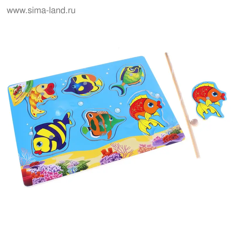 Рыбалка "В море", 6 элементов + удочка