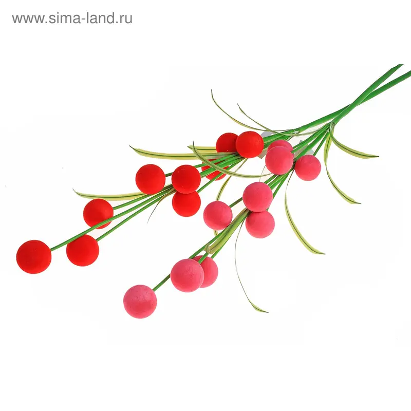 цветы искусственные декор шарики гладкие (8 головок) 84 см d-4 см