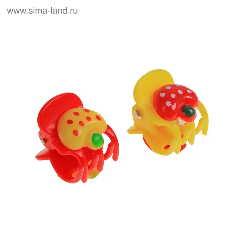 крабик д/волос "Малыш"ка набор 36 шт 1,5*1см ассорти