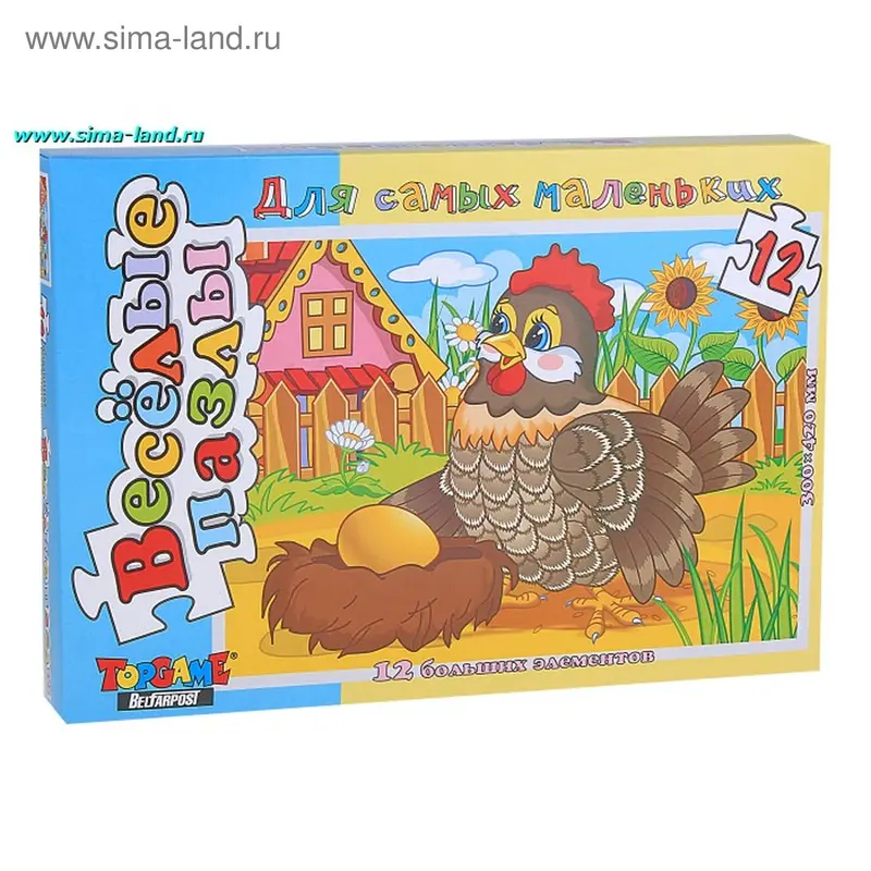 Весёлые пазлы "Курочка ряба"