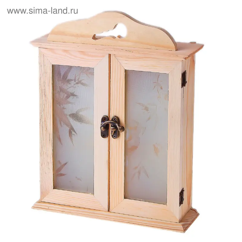 ключница дерево со вставками 22*21,5*5,55