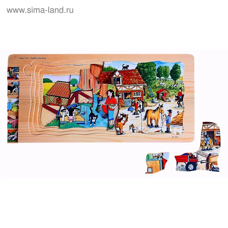 Пазл "Ферма" 4 слоя