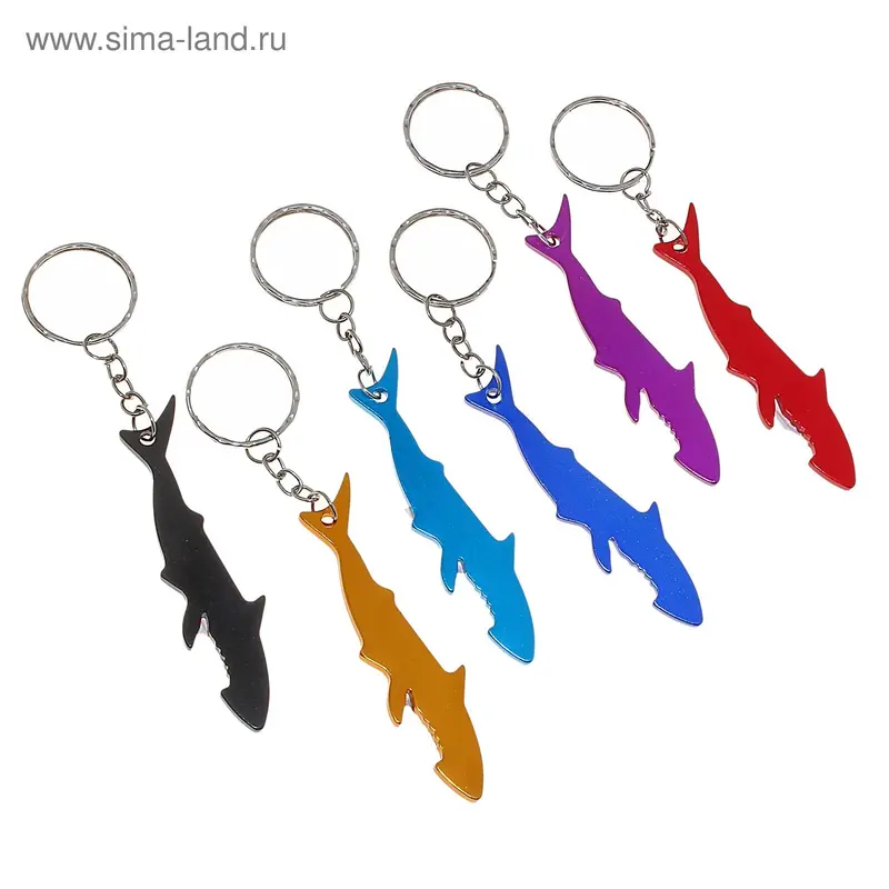 Открывашка на кольце "Акула", МИКС