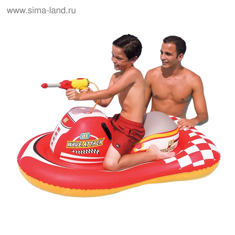 Игрушка надувная "Скутер", с водяным пистолетом