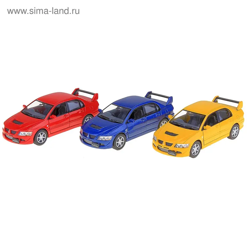 Машинка "Mitsubishi Lancer Evolution VIII" Kinsmart, микс