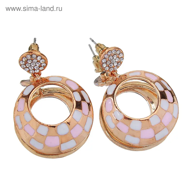 Серьги с эмалью
