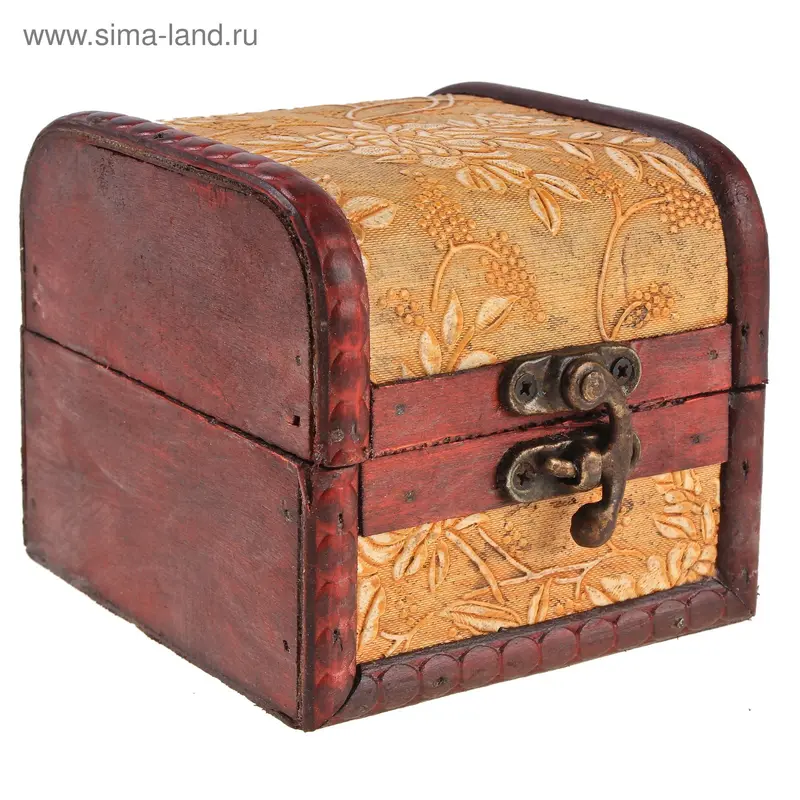 шкатулка сундучок листва 10*9*10,5 см