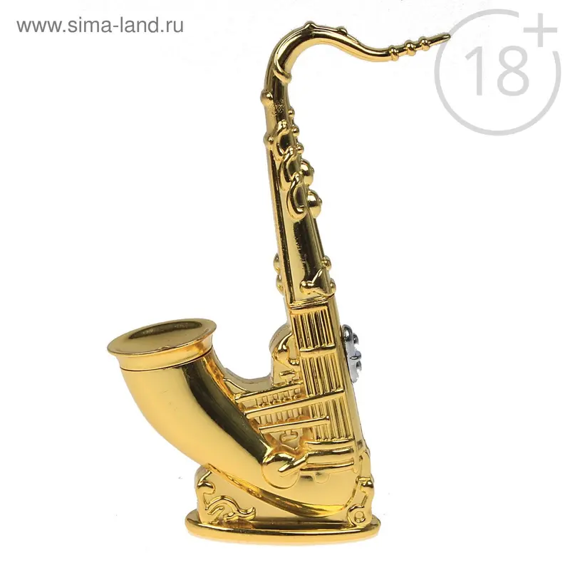 Зажигалка настольная "Саксофон", пьезо