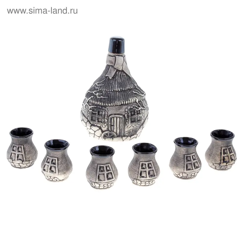 Штоф с рюмками "Хата" 7 предметов, 0,7 л