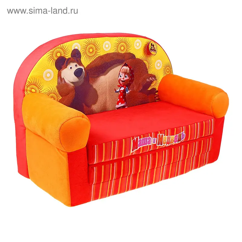 Мягкая игрушка "Диван раскладной Маша и медведь"