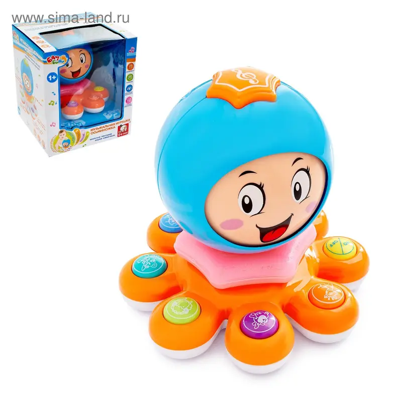 Музыкальная игрушка «Осьминожек Бамбини», звуковые эффекты