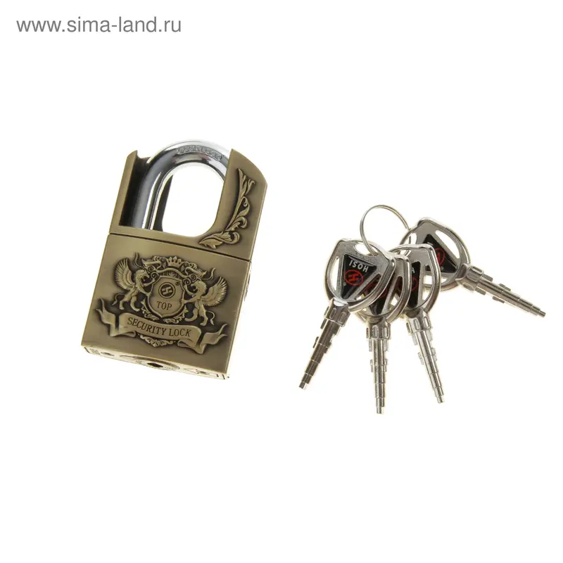 Замок навесной VIP Security, 50", 4 ключа