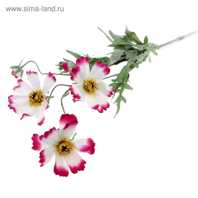 цветы искусственные космея завиток фиолет 79 см