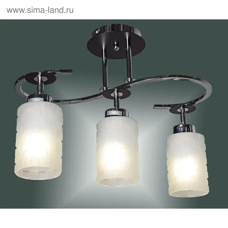люстра эконом 2282/3 CR+DWE (кИТАЙ)