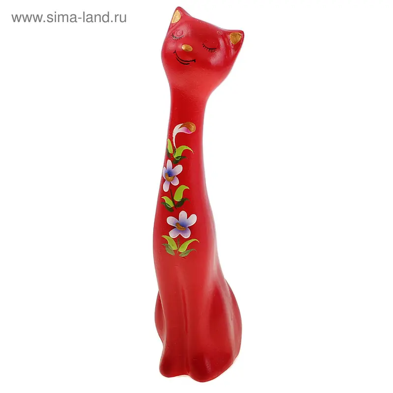 сувенир Кошка мальчик красный. ГФ022 18*5*3,5см гипс