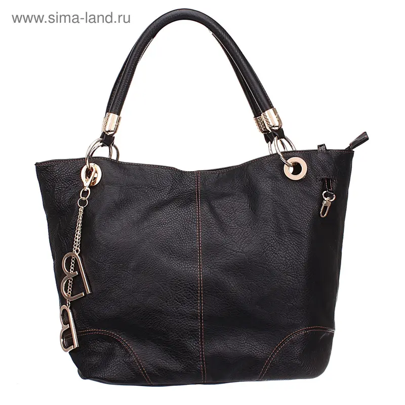 сумка женская L-98113 42*29*19 см, пресс кожа 1 отд, черн