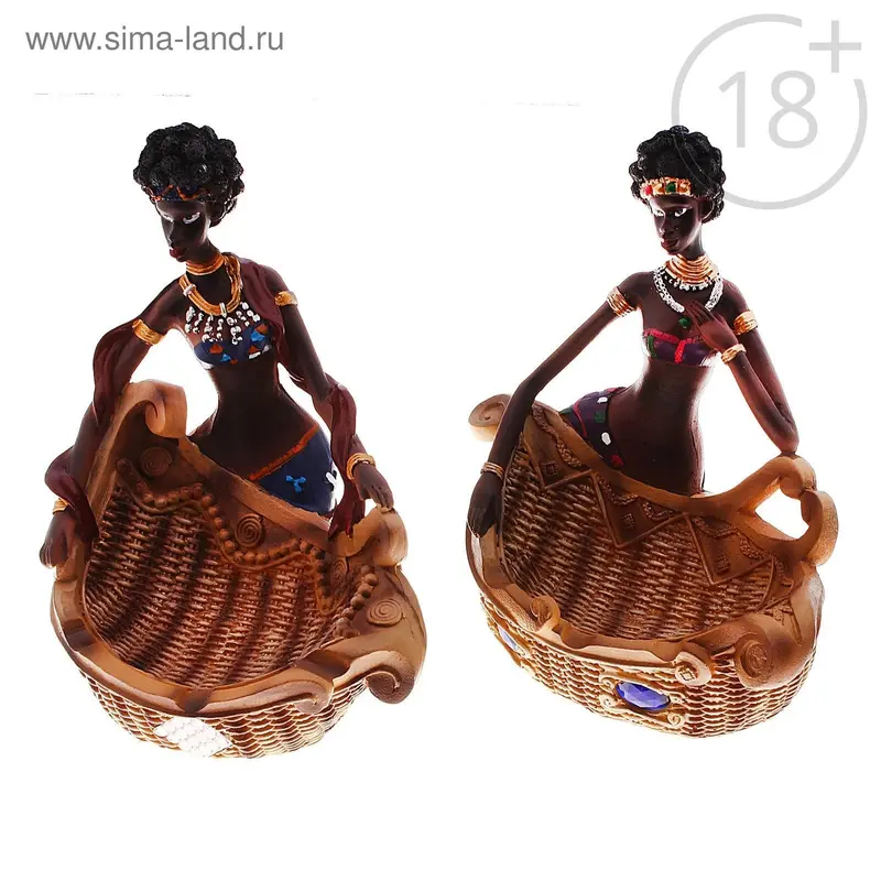 Пепельница "Девушка", микс, 17х14 см