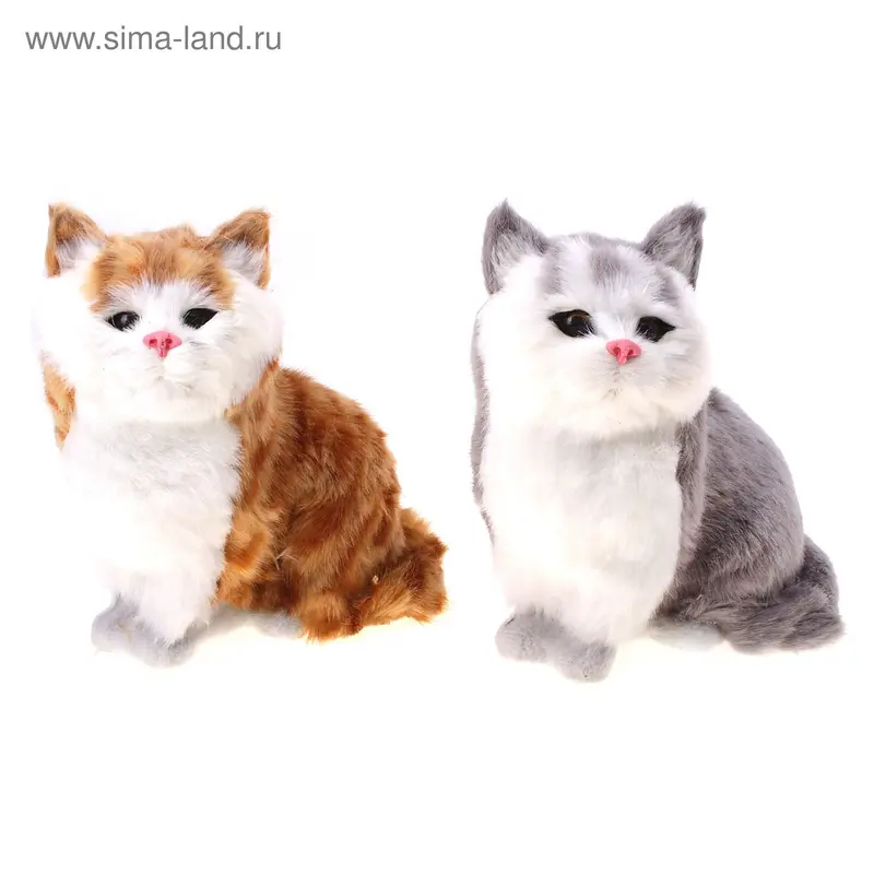 пушистик кот Любимый котик 17 см микс