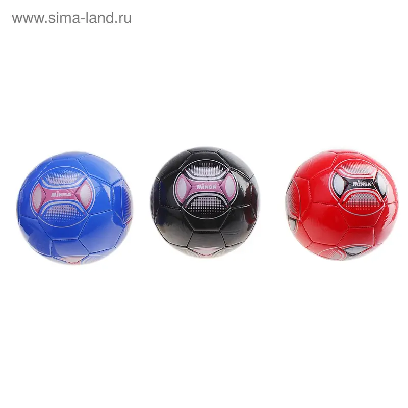 Мяч футбольный MINSA р5, 32 панели,PU, 4 под слоя, машин сшивка 320гр микс