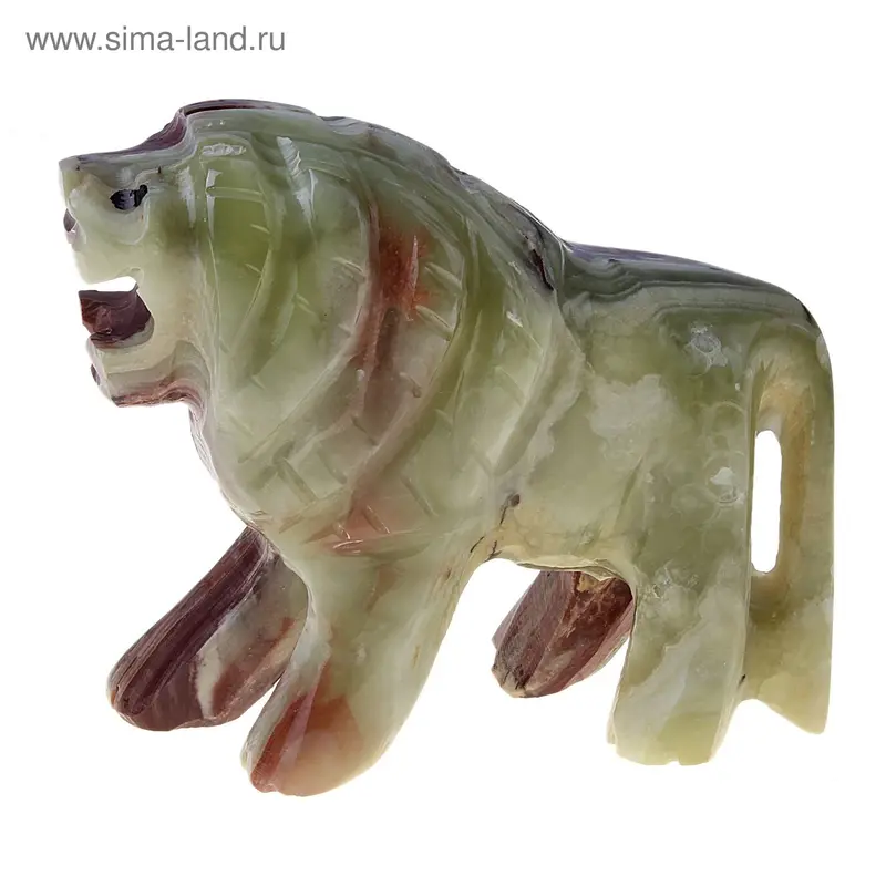 Сувенир "Лев", 10,5х7,5х3 см, оникс